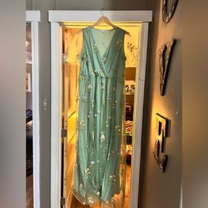 Baltic Born Marseille Maxi dress in Sage floral